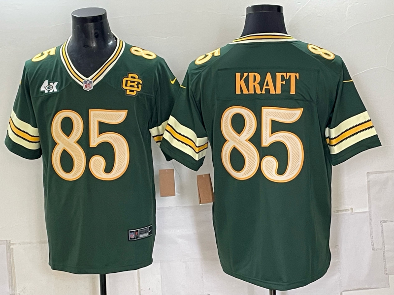 Men Green Bay Packers #85 Kraft green 2026 Nike NFL Jersey 0910003->green bay packers->NFL Jersey